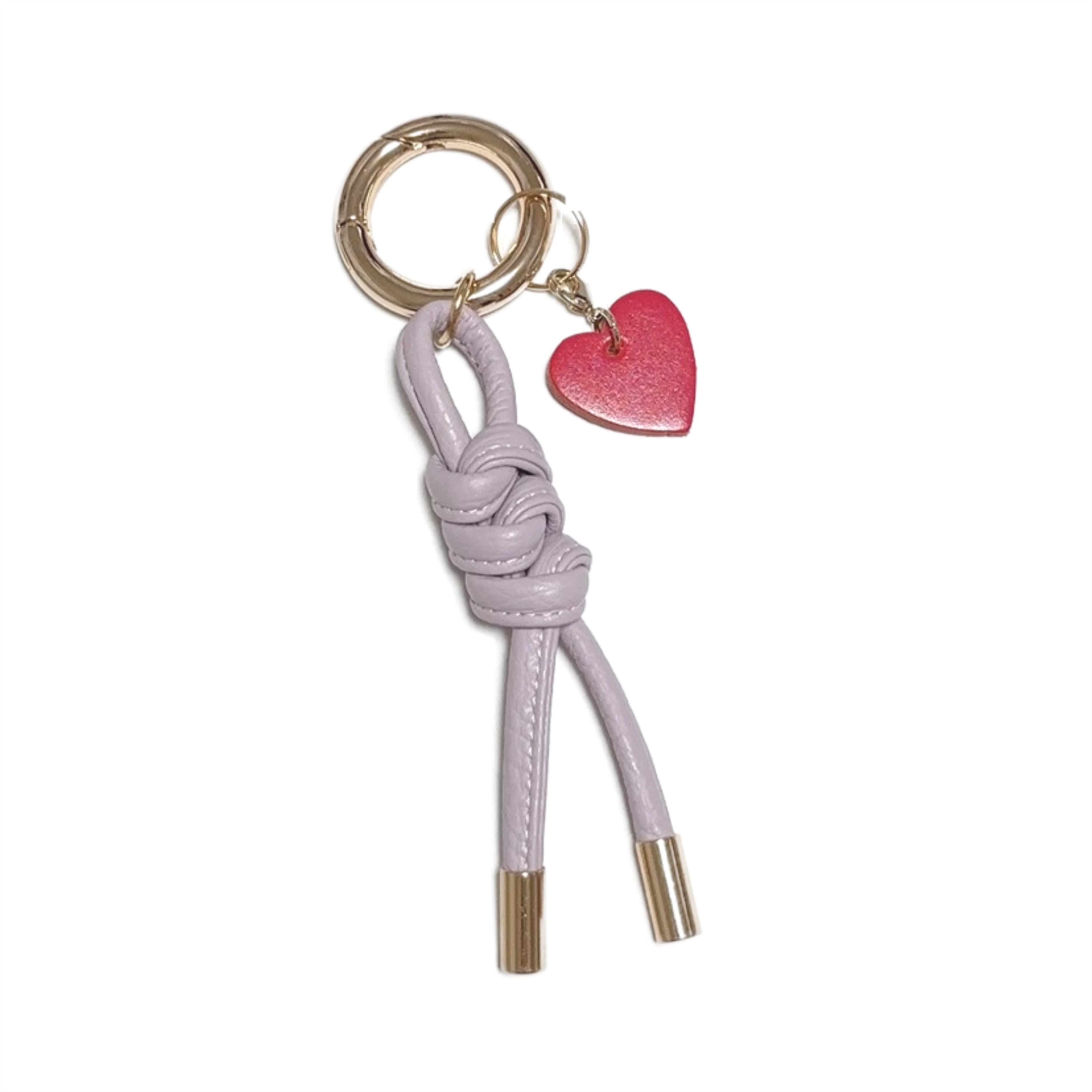 イタリアンレザー ロープ編みキーホルダー