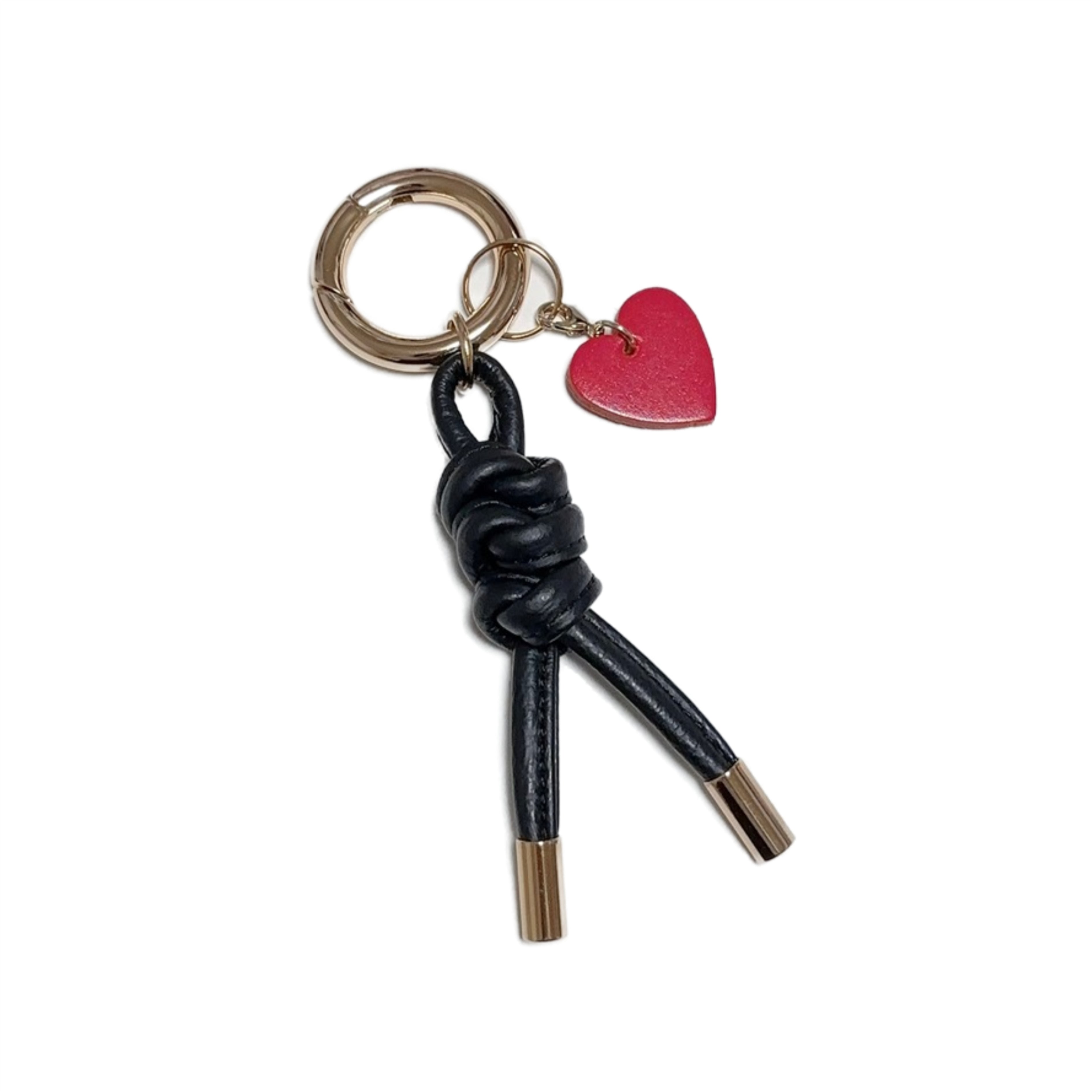 イタリアンレザー ロープ編みキーホルダー