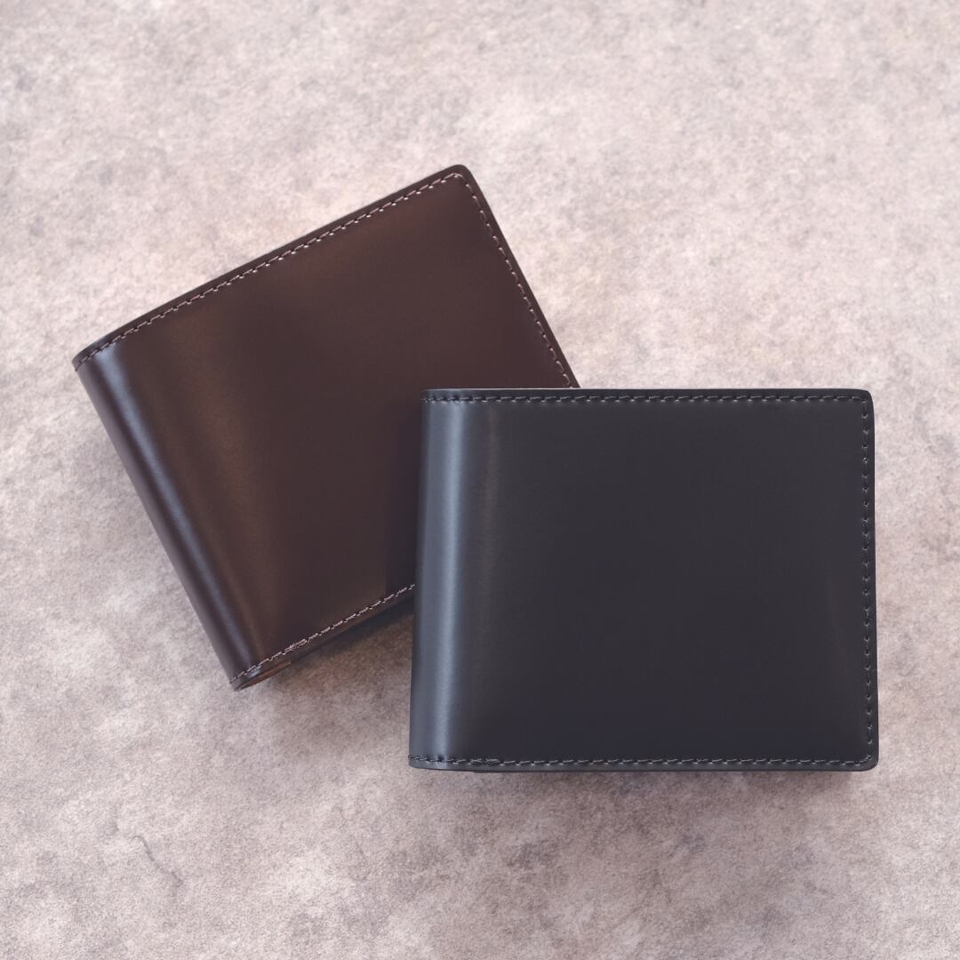 コードバン 二つ折り薄型カード入れ(日本製)