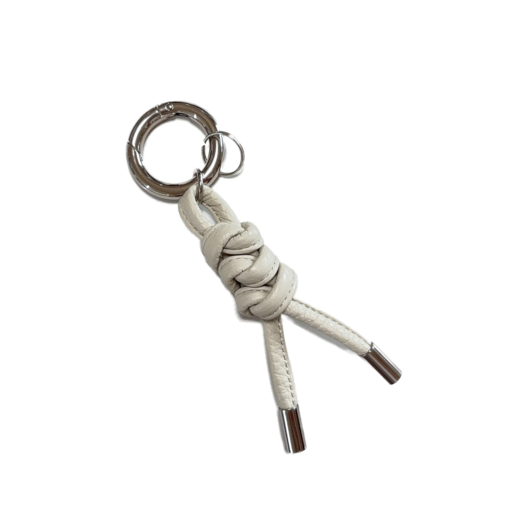 イタリアンレザー ロープ編みキーホルダー