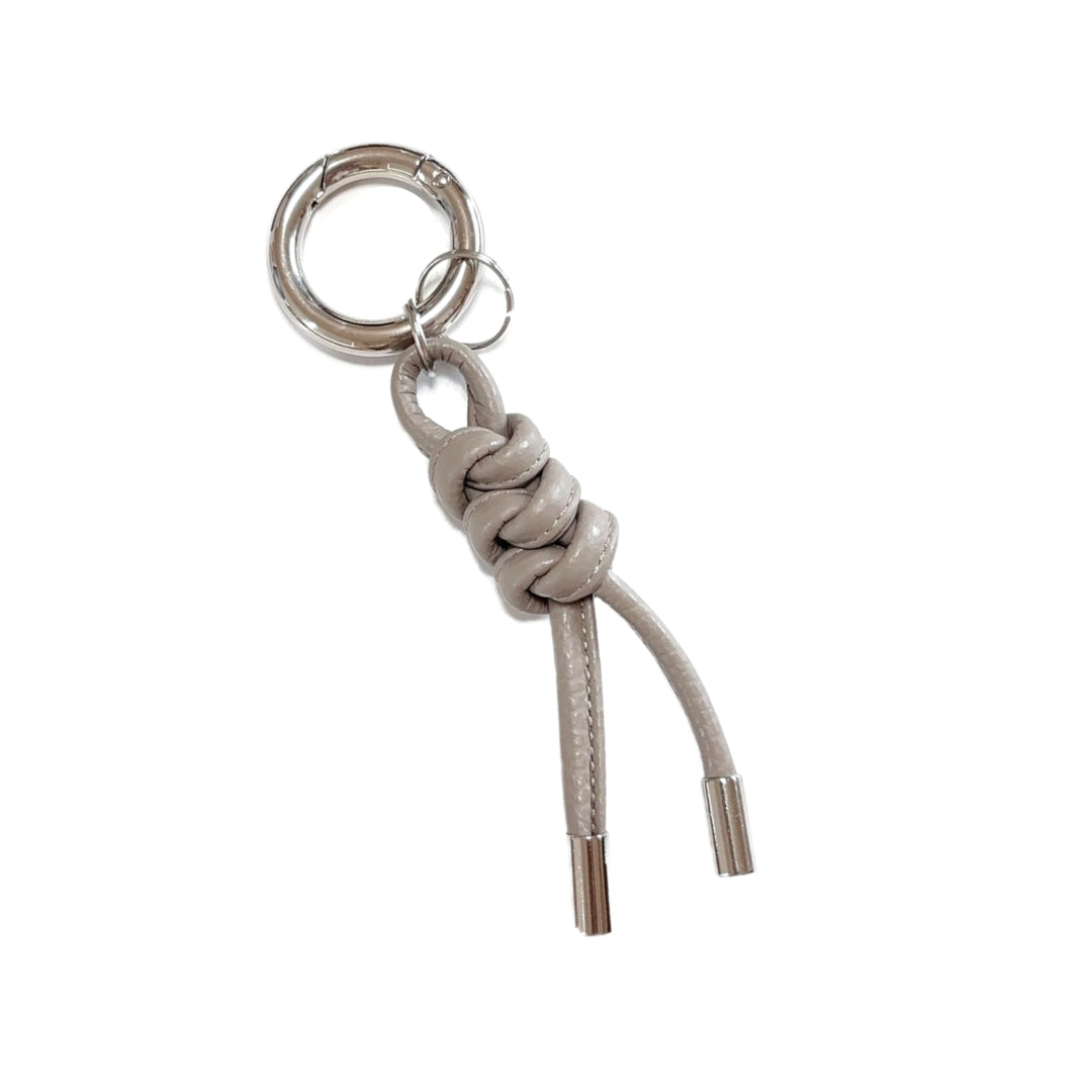 イタリアンレザー ロープ編みキーホルダー