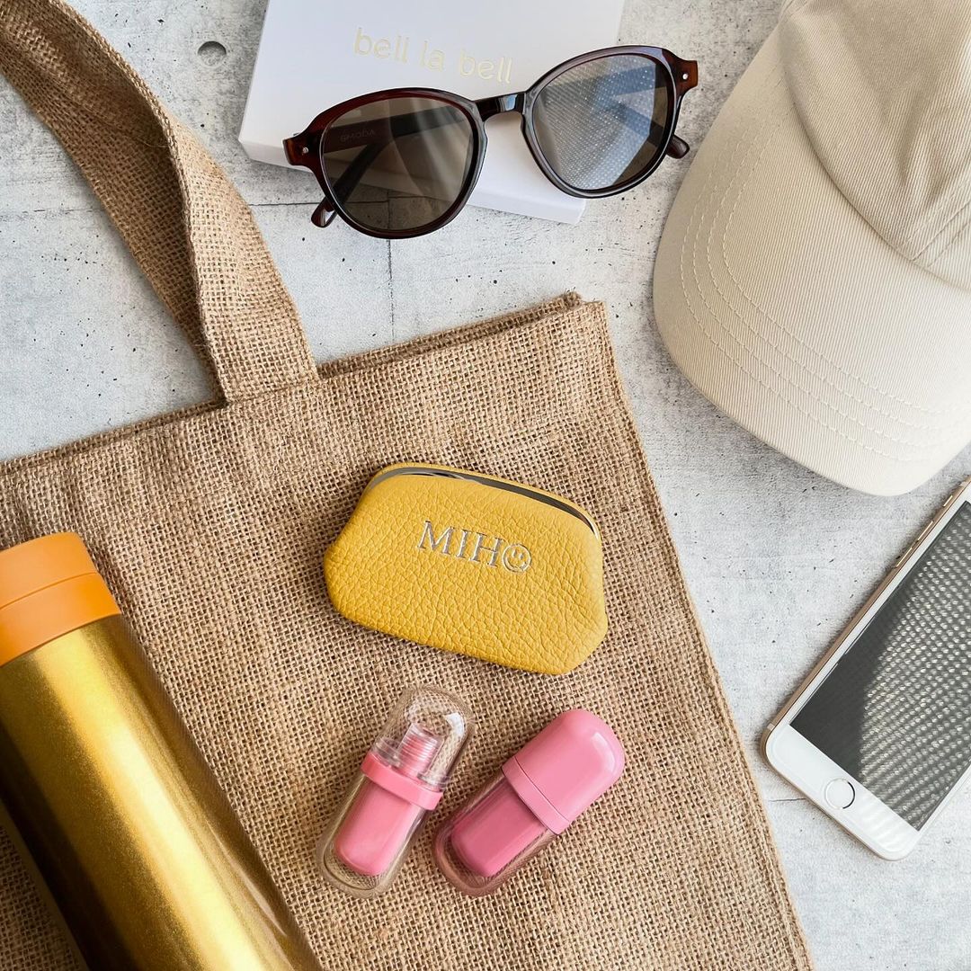 【イニシャル刻印対応】がま口 押し口M 小銭入れ レザーミニマルウォレット (日本製)