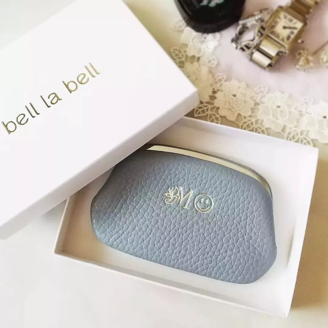 イニシャル刻印で世界に一つだけ がま口 押し口【Mサイズ】 コインケース 財布 イニシャル刻印【片手で開けられる!小銭入れやアクセサリーケースに 】イタリアンレザー belllabell 名入れ 【イニシャル刻印可能】made in JAPAN (ad-wa6) アドリアミントグリーン