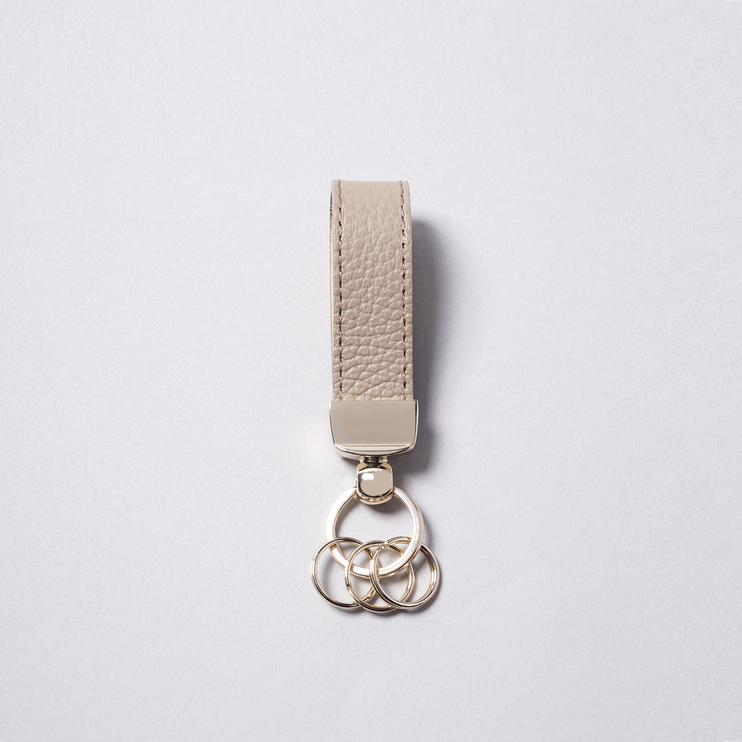 【イニシャル刻印対応】イタリアンレザー キーリング/キーホルダー(日本製)