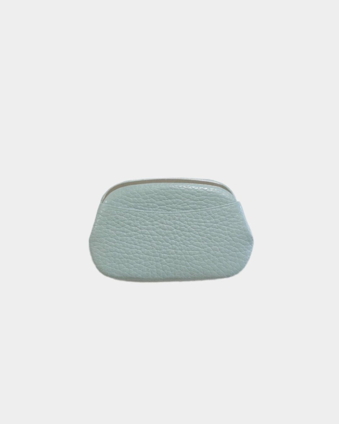 【イニシャル刻印対応】がま口 押し口M ポケット付き 小銭入れ レザーミニマルウォレット (日本製)