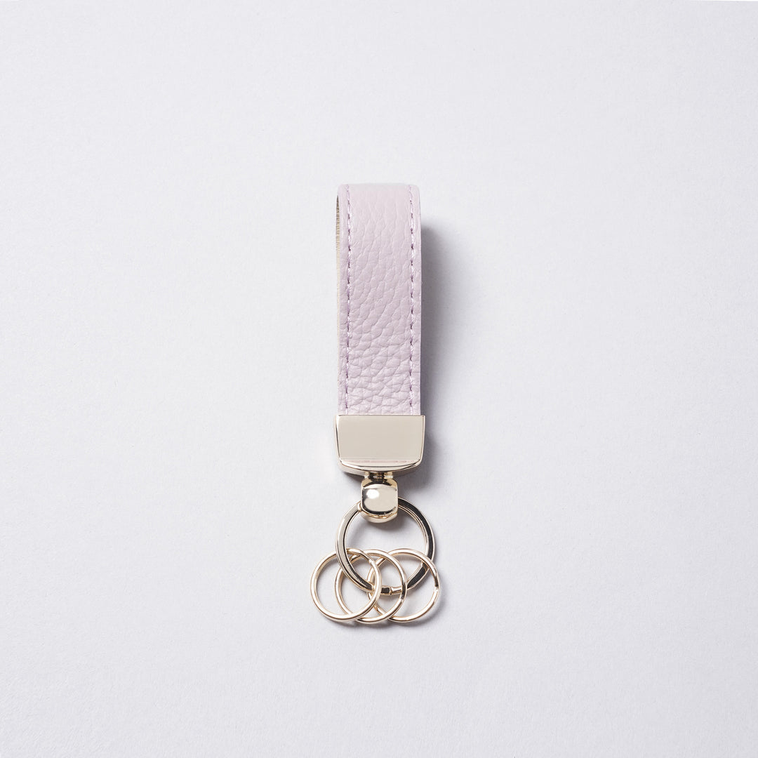 【イニシャル刻印対応】イタリアンレザー キーリング/キーホルダー(日本製)