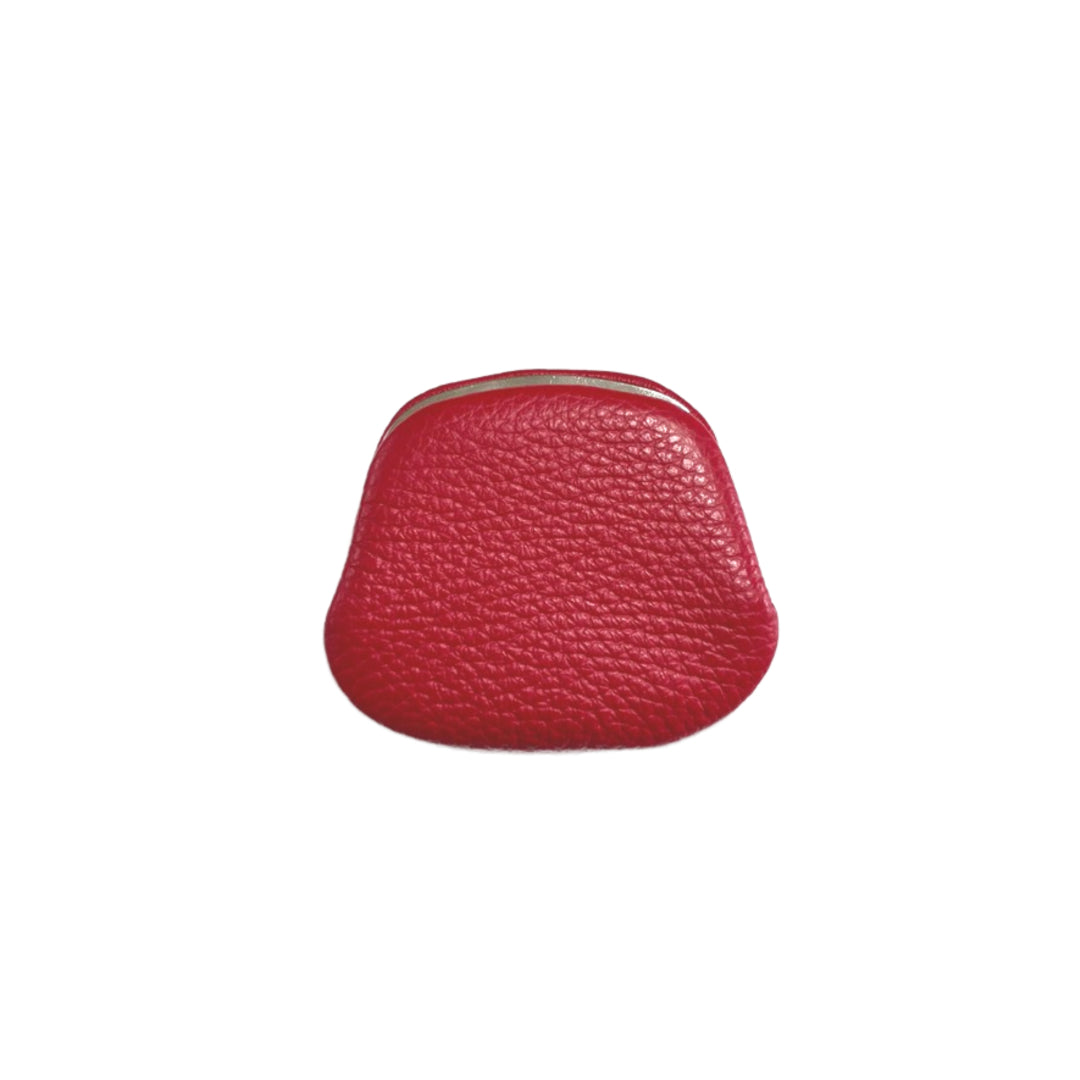 【イニシャル刻印対応】がま口 押し口S 小銭入れ レザーミニマルウォレット (日本製)