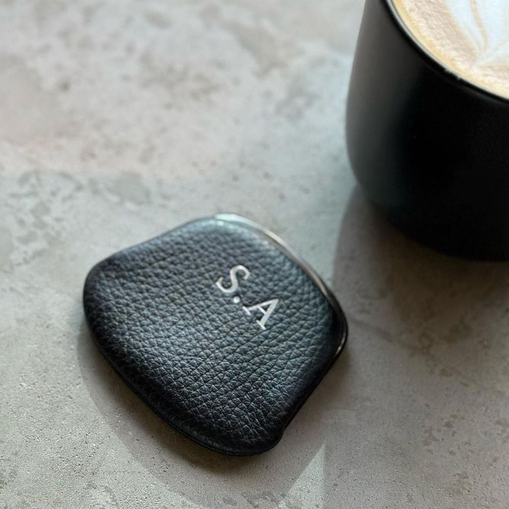【イニシャル刻印対応】がま口 押し口S 小銭入れ レザーミニマルウォレット (日本製)