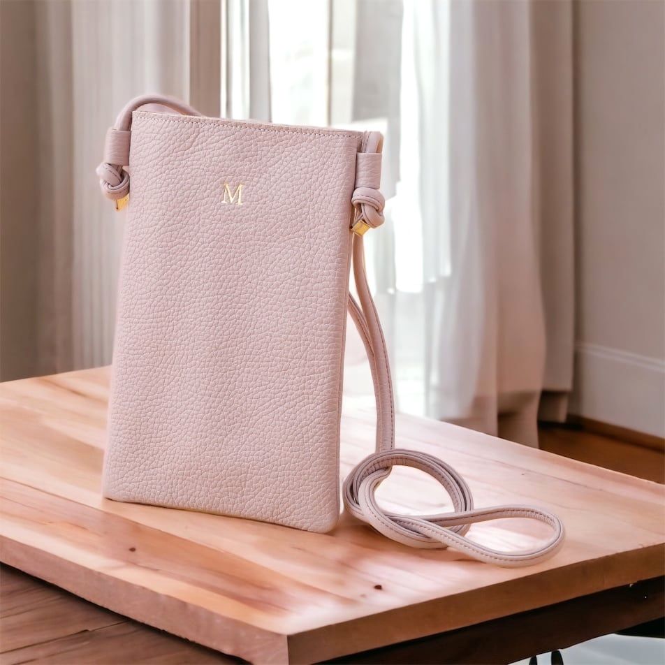 【イニシャル刻印対応】イタリアンレザーミニショルダーバッグ(日本製)