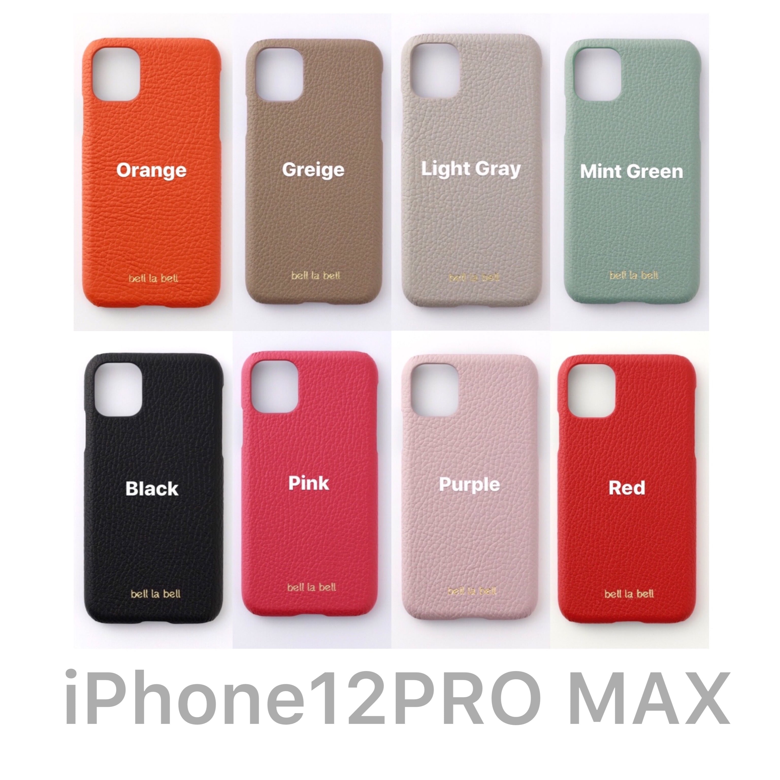 【イニシャル刻印対応】iPhone12PRO MAX ケース / イタリアンレザー