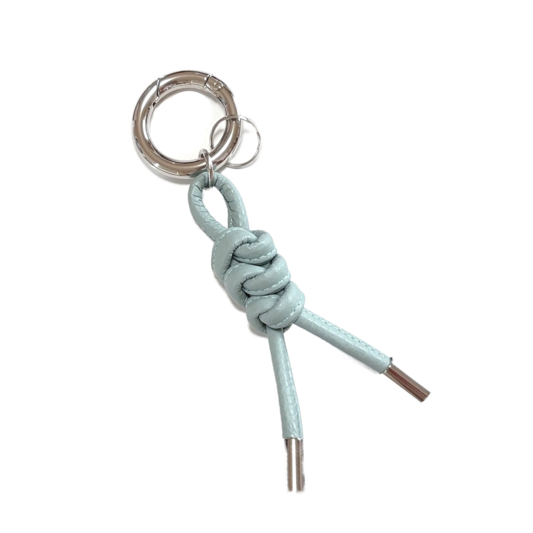 イタリアンレザー ロープ編みキーホルダー