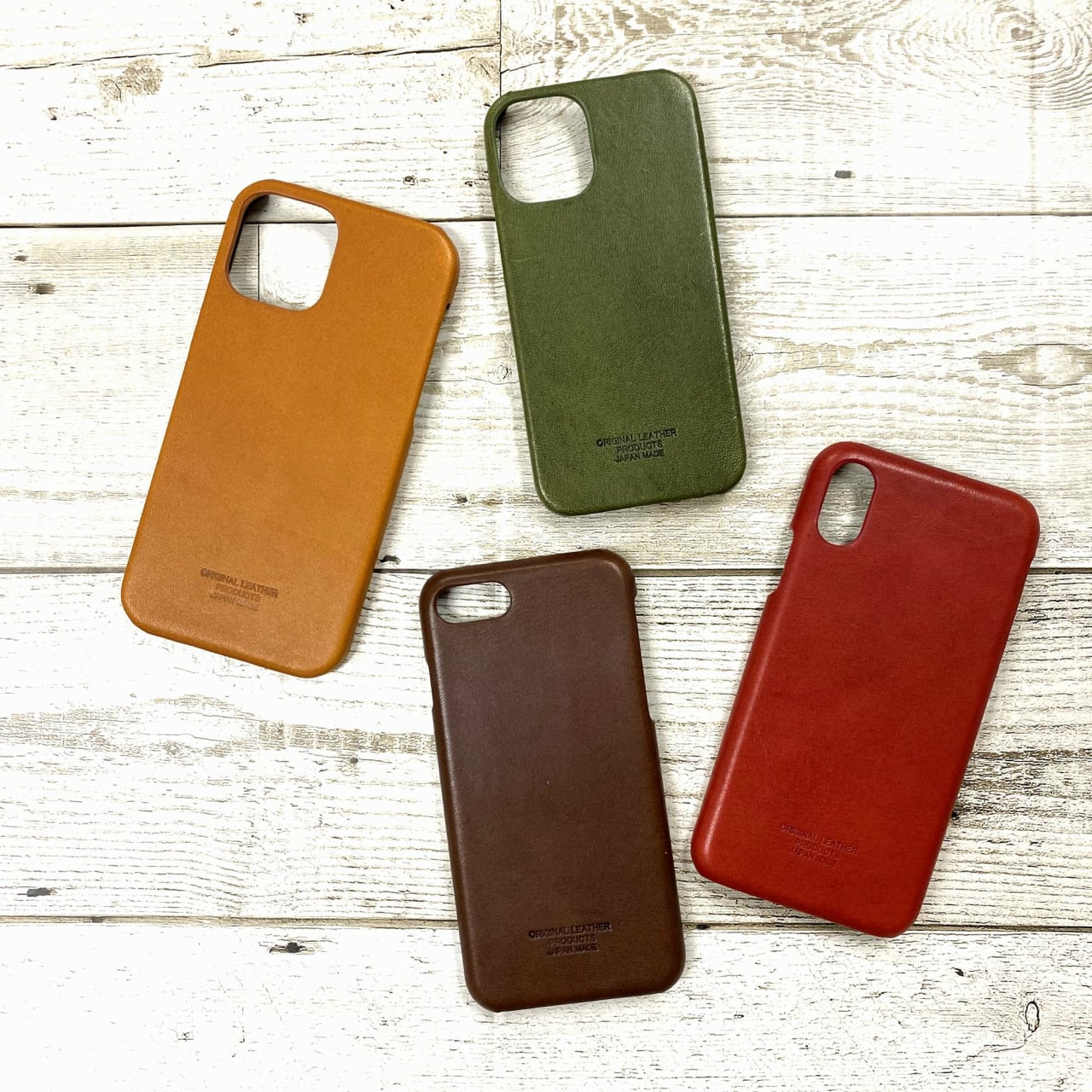 【イニシャル刻印対応】iPhone13 レザーケース(栃木レザー)