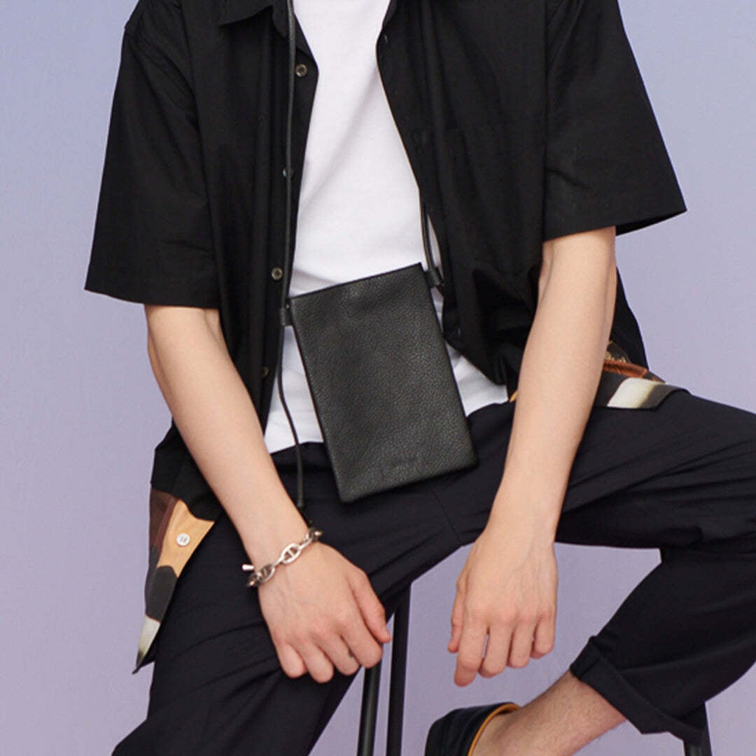 【イニシャル刻印対応】イタリアンレザーミニショルダーバッグ(日本製)