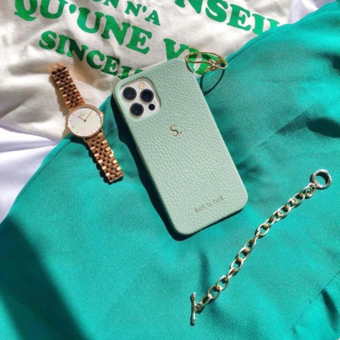 【イニシャル刻印対応】iPhone13 mini ケース / イタリアンレザー