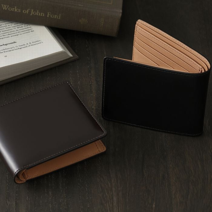 セレクトバイヤーから大人気 bell la bell コードバン 二つ折り財布  