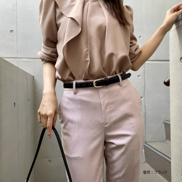 パンチングレザーベルト(日本製)