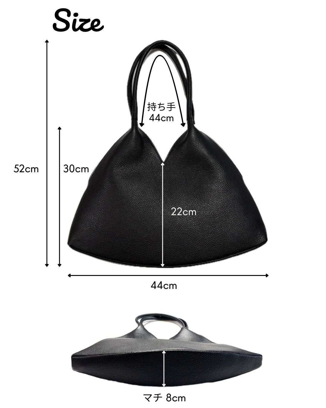 Italian Leather Triangle Bag (Made in Japan)