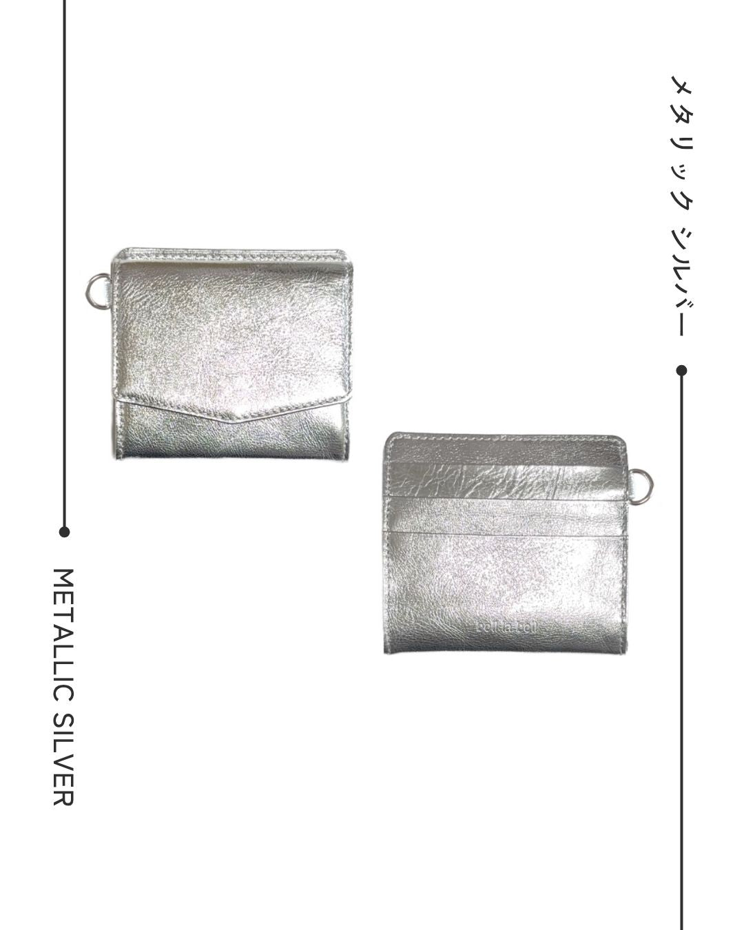 [Initial Engraving Available] Italian Leather Tri-Fold Mini Wallet (Made in Japan)