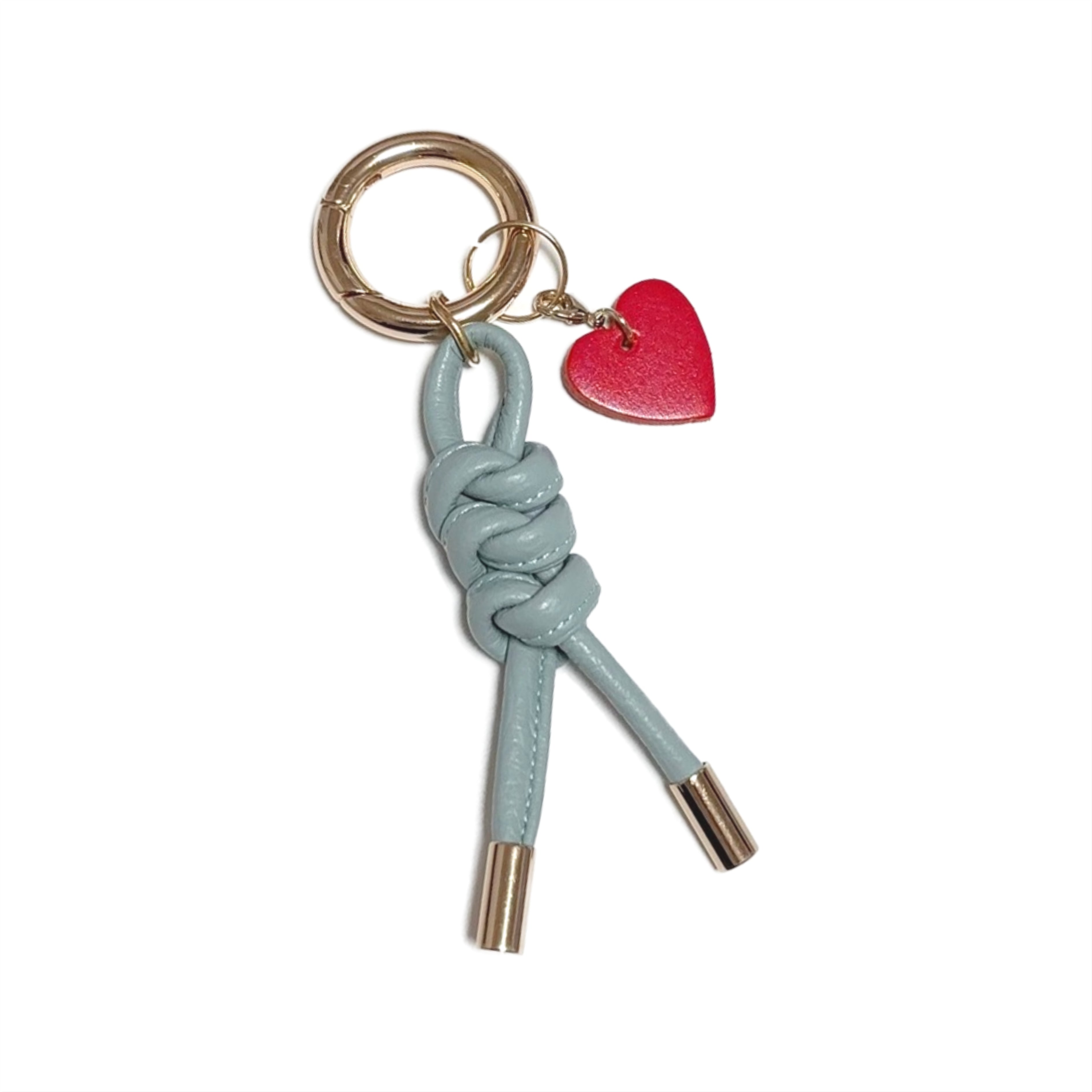 イタリアンレザー  ロープ編みキーホルダー