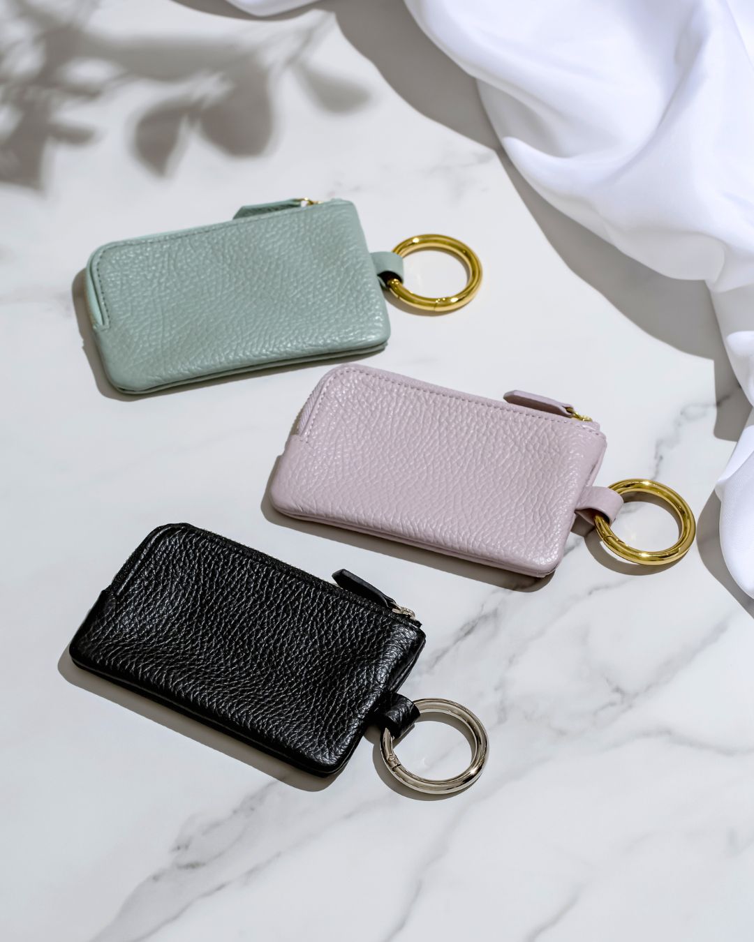 【イニシャル刻印対応】イタリアンレザー パス＆キーケース