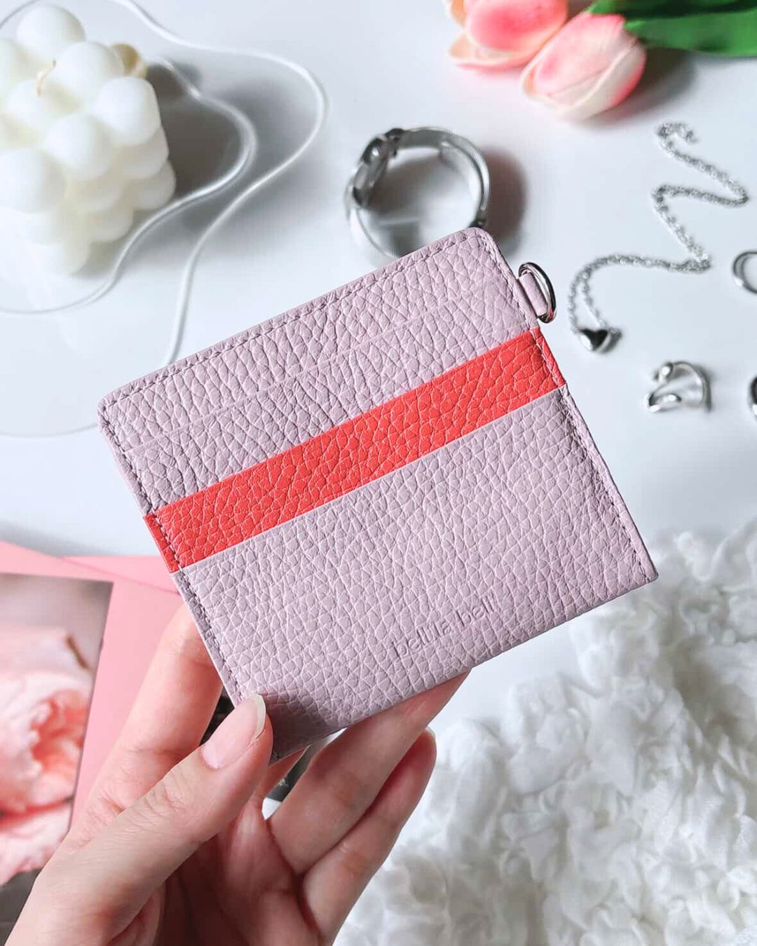 【イニシャル刻印対応】イタリアンレザースリムミニウォレット（日本製）