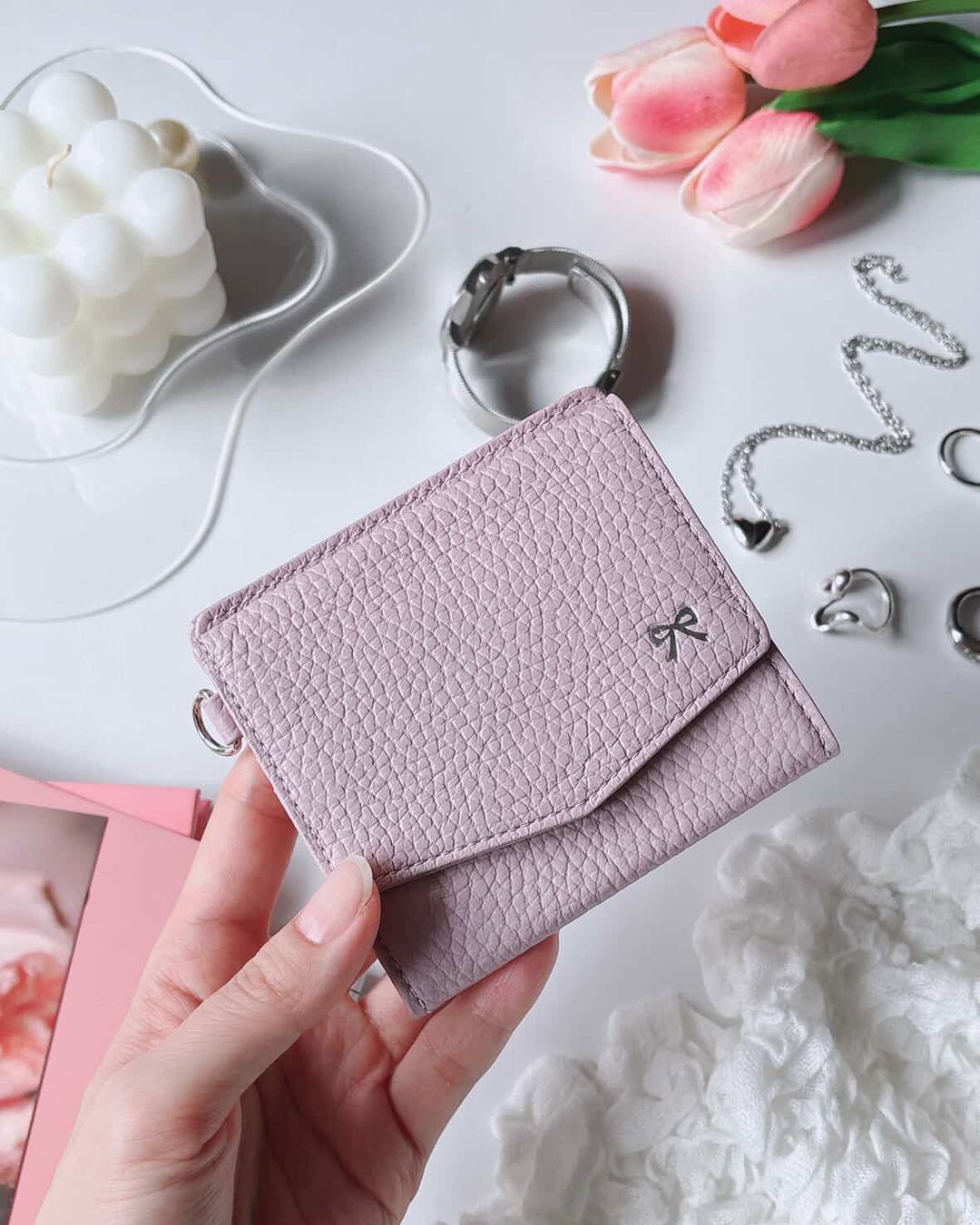 【イニシャル刻印対応】イタリアンレザースリムミニウォレット（日本製）