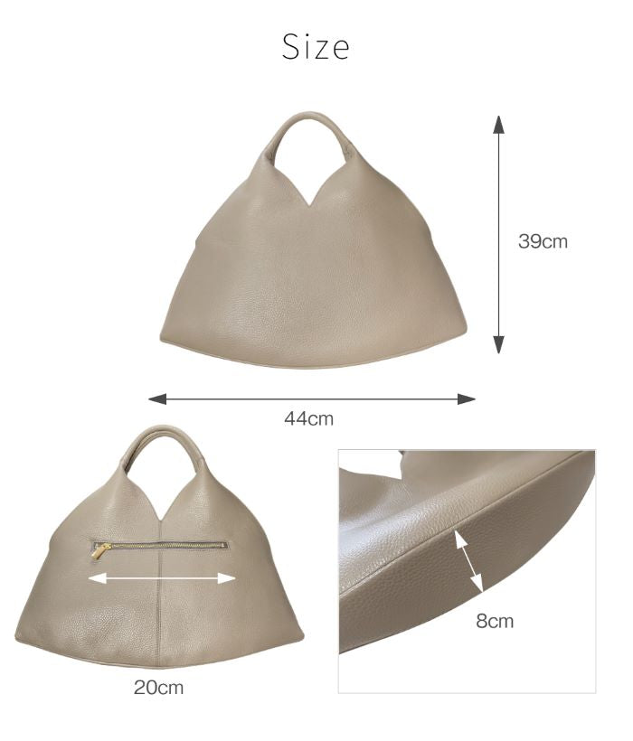 イタリアンレザー トライアングルバッグ （日本製）