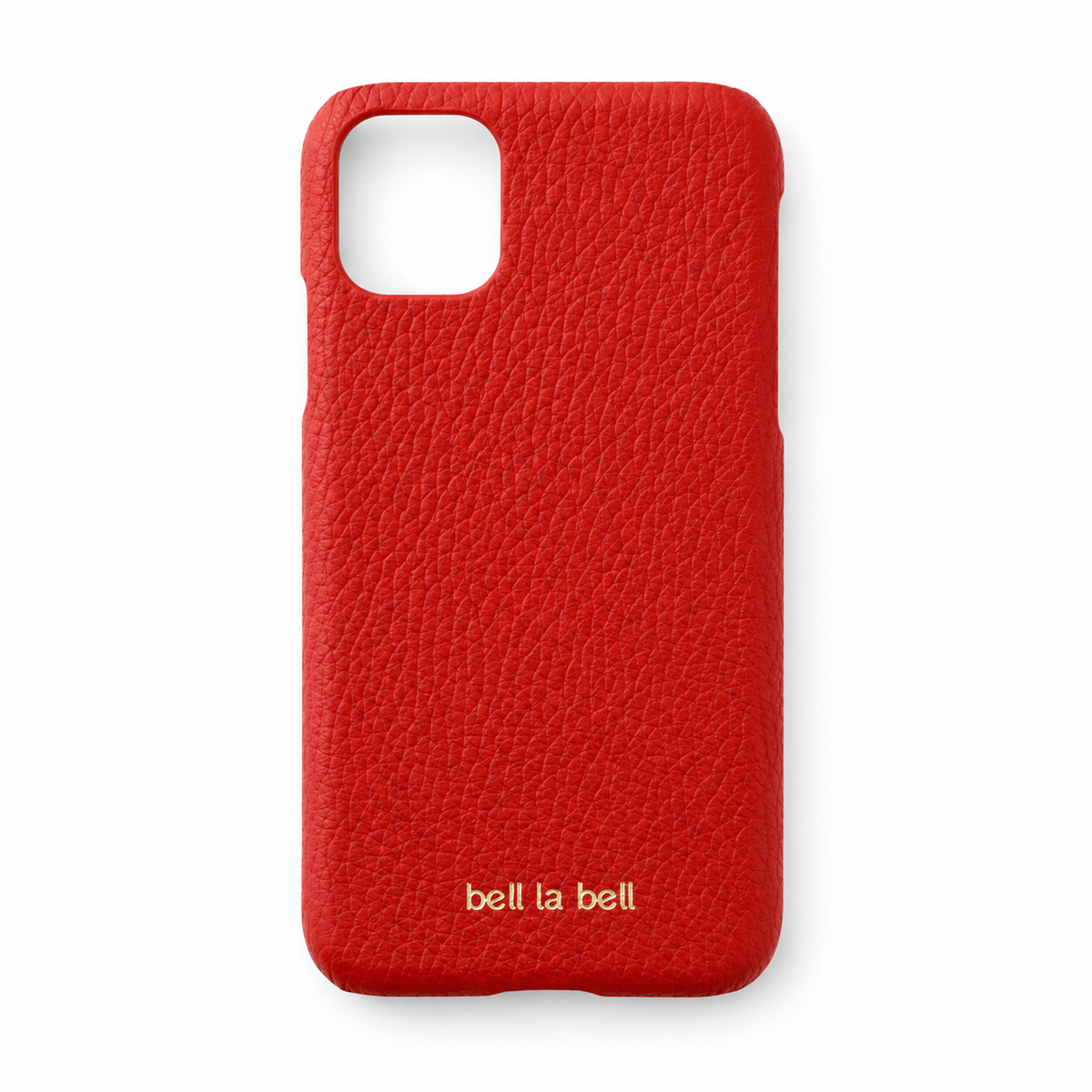Bell Label 本革iPhoneケース red 商品写真